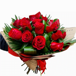 Buchet cu 17 trandafiri