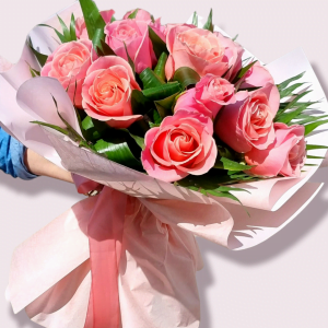 Buchet Senzatie Roz din 15 Trandafiri